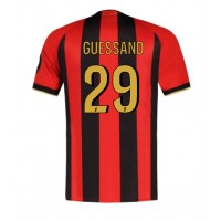 OGC Nice Evann Guessand #29 Replica Home Shirt 2024-25 Short Sleeve